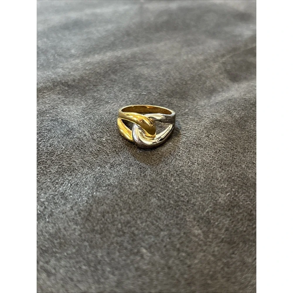 Gold & Silver Interlocking Ring Size 9
